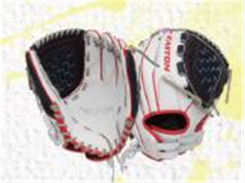 RAWLINGS PCFP120-3WN EASTON COLOR SPLASH 12" SOFTBALL GLOVE - WHITE/NAVY/RED