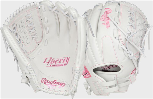 Rawlings Liberty Advanced Color Series 12.5 in Fastpitch Glove White/Pink
