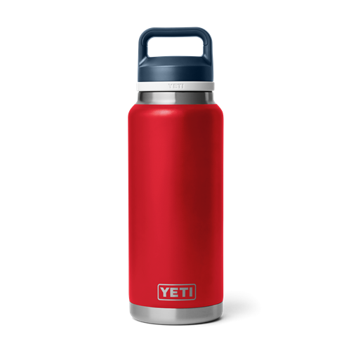 Yeti Rambler 36 oz Water Bottle with Chug Cap - Red/White/Navy