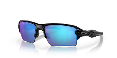 Oakley Flak 2.0 XL Sunglasses - Polished Black/Prizm Sapphire Polarized