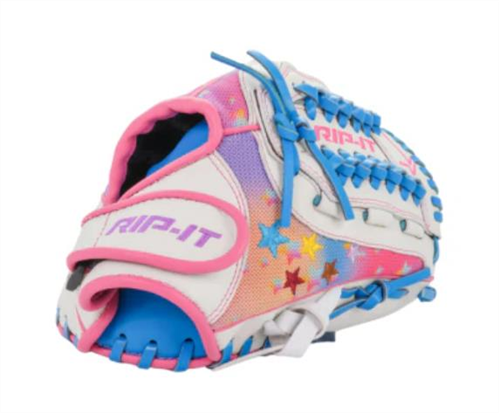 Rip-It Girls Play Ball Starlight Softball Fielders Glove -11"
