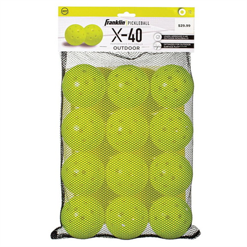 Franklin 52897 X-40 Outdoor Pickleball 12 Pack