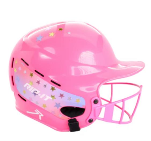 Rip-It Girls Play Ball Starlight Softball Batting Helmet