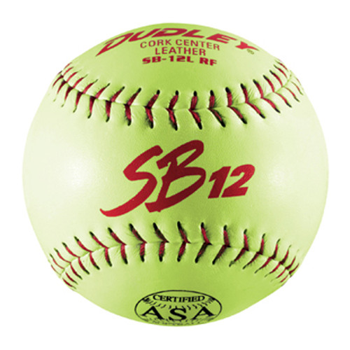 ASA 12" Leather Fastpitch Ball