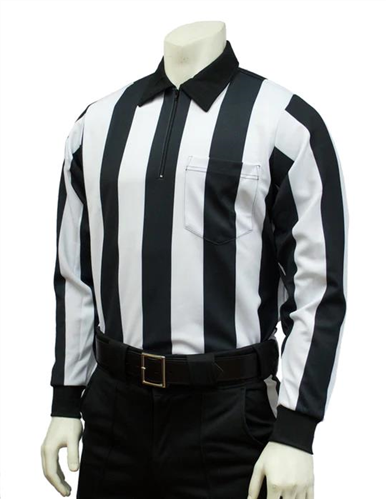 Smitty FBS-138 Stripe Heavyweight Performance Interlock LS Shirt