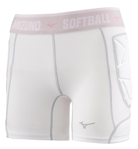 Mizuno Women's RB Shield Padded Sliding Short - White