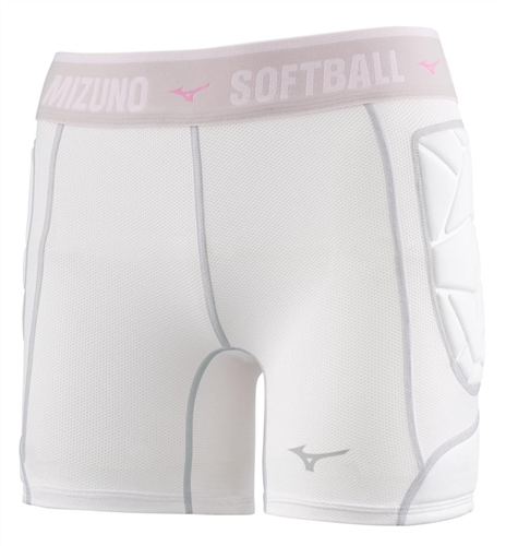 Mizuno Women's RB Shield Padded Sliding Short - White