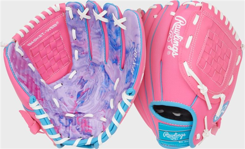 Rawlings Flex Palm Series Youth Baseball Glove - Pink/Tie Dye - 10"