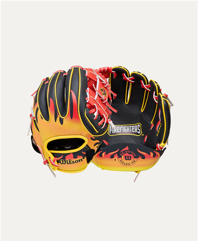 Wilson 2026 A200 EZ Catch T-Ball Glove - Firefighters - 10"