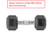 Lifeline LLHRD15 Hex Rubber Dumbbell 15LBS