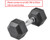 Lifeline LLHRD20 Hex Rubber Dumbbell 20LBS