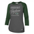 47 BRAND F12PWOYLP554432 GREEN BAY PACKERS Women's  High Rise Frankie Raglan