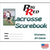 Blazer Athletic Women's Lacrosse Scorebook