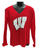 FANATICS 3H10-0484-WIN Red Wisconsin Badgers Basic Long Sleeve V-Neck T-Shirt