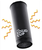 LoudCup Jet Black Tumbler with Built-In Horn