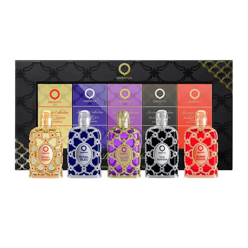 Orientica Luxury Collection set de 5 piezas — presentación con empaque