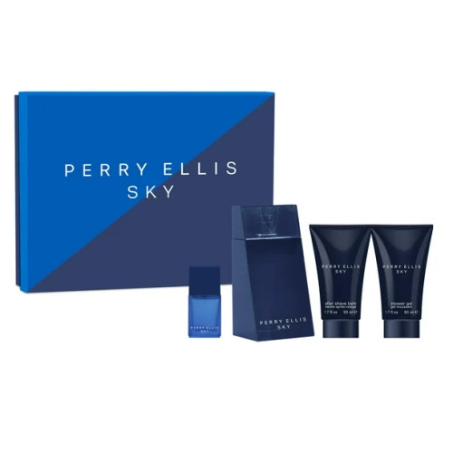 Perry Ellis Sky Eau de toilette gift set 4 piezas