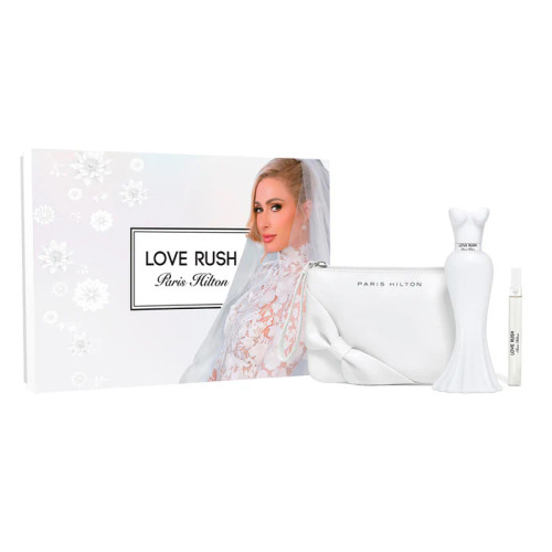 Paris Hilton Love Rush Eau De Parfum Set 3 piezas