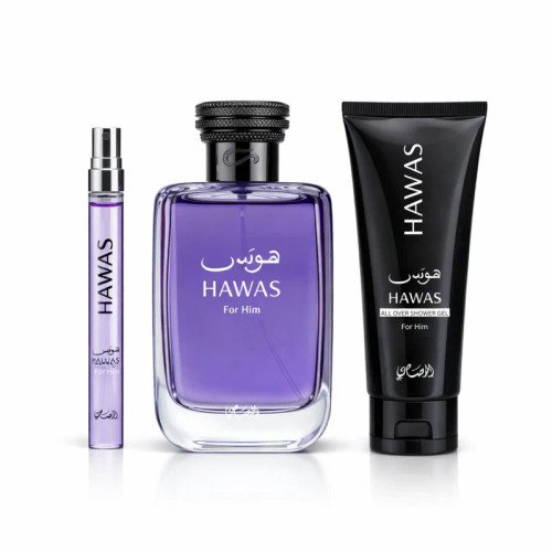 Hawas For Him Gift Set 3 Piezas Eau De Parfum