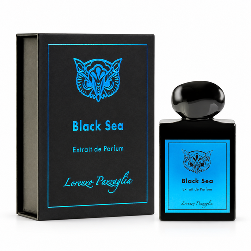 Lorenzo Pazzaglia Black Sea Extrait de Parfum - caja y frasco