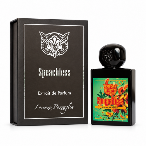 Lorenzo Pazzaglia Speachless Extrait de Parfum 50 ml, caja y frasco