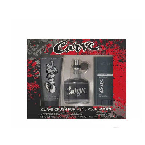 Liz Claiborne Curve Crush For Men EDC 75 ml — Gift Set 3 pz