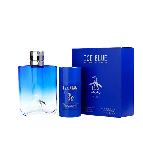 Original Penguin Ice Blue EDT 100 ml — Gift Set 2 pz