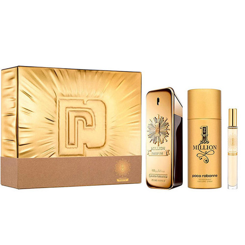 Paco Rabanne One Million Parfum 100 ml — Gift Set 3 pz