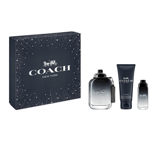 Coach New York for Men EDT 100 ml — Gift Set 3 pz