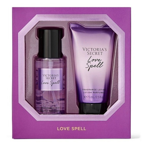 Victoria’s Secret Love Spell Body Mist y Crema Corporal 75 ml — Gift Set 2 pz