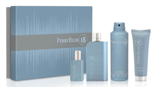 Perry Ellis 18 EDT 100 ml — Gift Set 4 pz