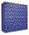 Estuche cerrado azul y dorado del set CH Insignia Leather de Carolina Herrera