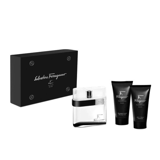 Set Salvatore Ferragamo Pour Homme Black