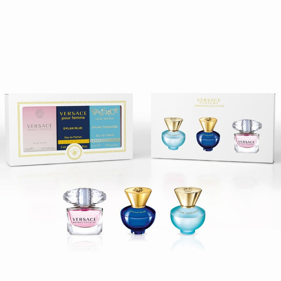 Set Versace 3 Minis Dama (crystal, Dylan Blue, Turquoise)