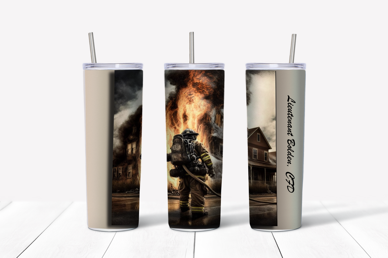 Firefighter Tumbler - Tumblers for Men