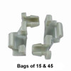 GM / Chrysler Door Lock Rod Clip - Interchange: Auveco 15674, GM 8891030, Chrysler 3454221, 4658677