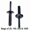 Nylon Rivet - 1/4 inch Hole Interchange: Auveco 13750, Dorman 700-593, 700-595