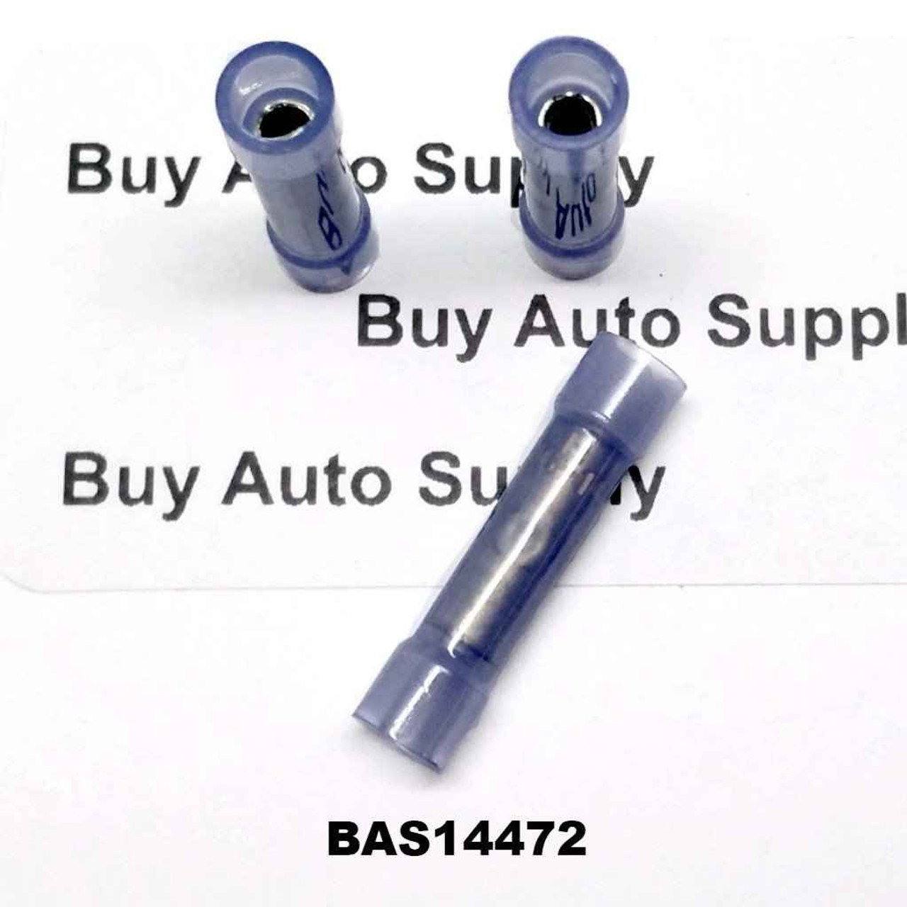 BAS14458B - Blue Nylon Ring Connector 16-14 (1/2 Stud) 100 Count