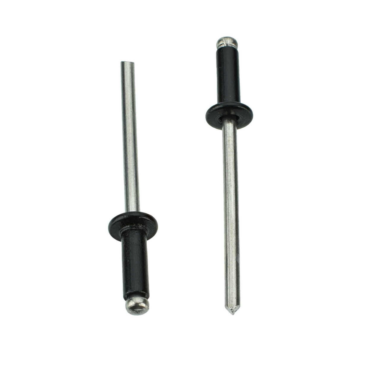 BAS02401 - Black Aluminum & Steel Pop Rivet - 1/8 Hole - 3/8 Head (1799PK)