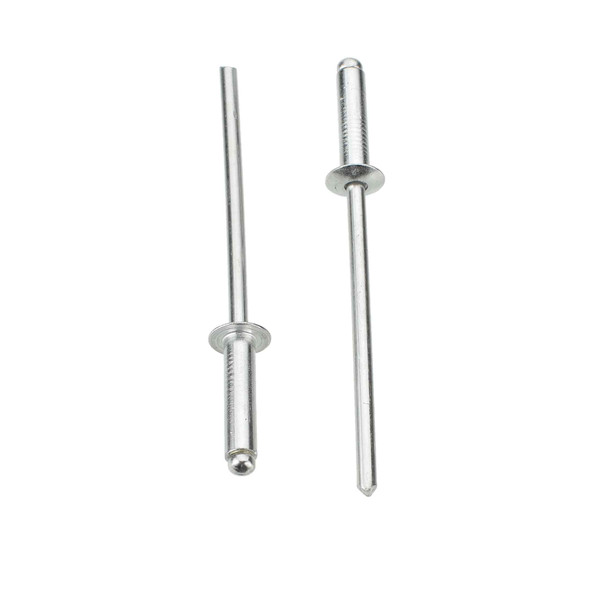 Aluminum Pop Rivet Long - 1/8" Hole - 1/4" Head - Interchanges: Disco 1890 / Auveco 16031
