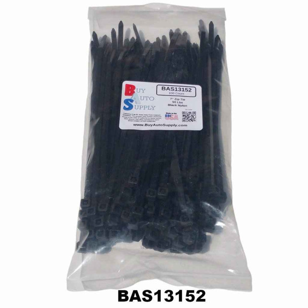 BAS13152 -USA Made- 7 Inch Zip Tie (50 Lbs) 100 pack