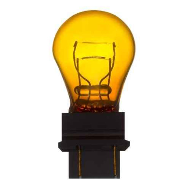 3157NA Light Bulb - Amber - Plastic Wedge 12v 27/8w