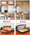 before and after for  Space Saver Vacuum Sealer Storage Bag Kit