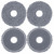 Hygieia Mop Pads (4 pack) - For Roborock Qrevo Series (Curv, Edge, Master, C, S, L, MaxV)