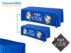 Convertible Table Covers - 6-8 Foot -Branded & Printed