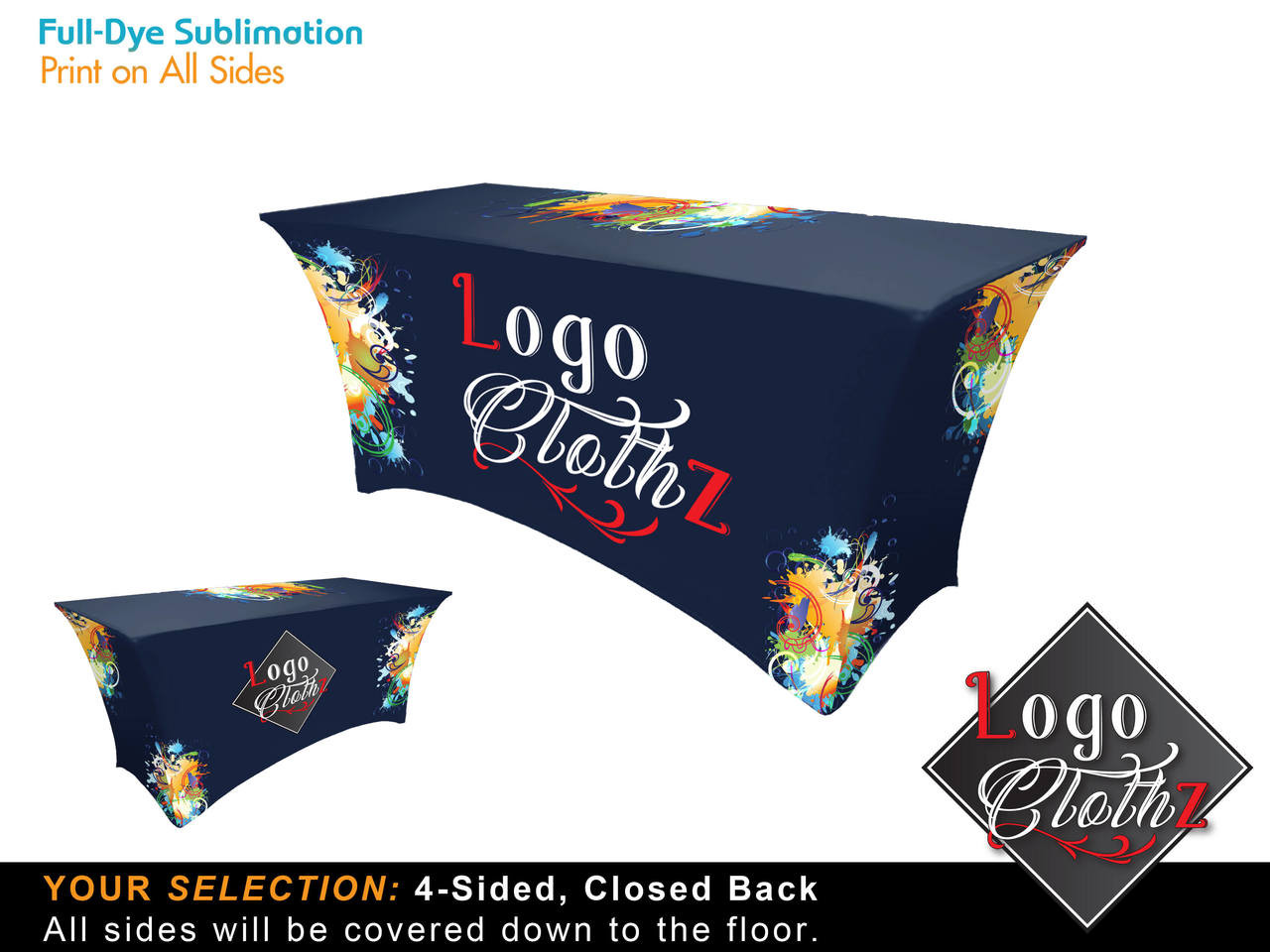 branded stretch table cover