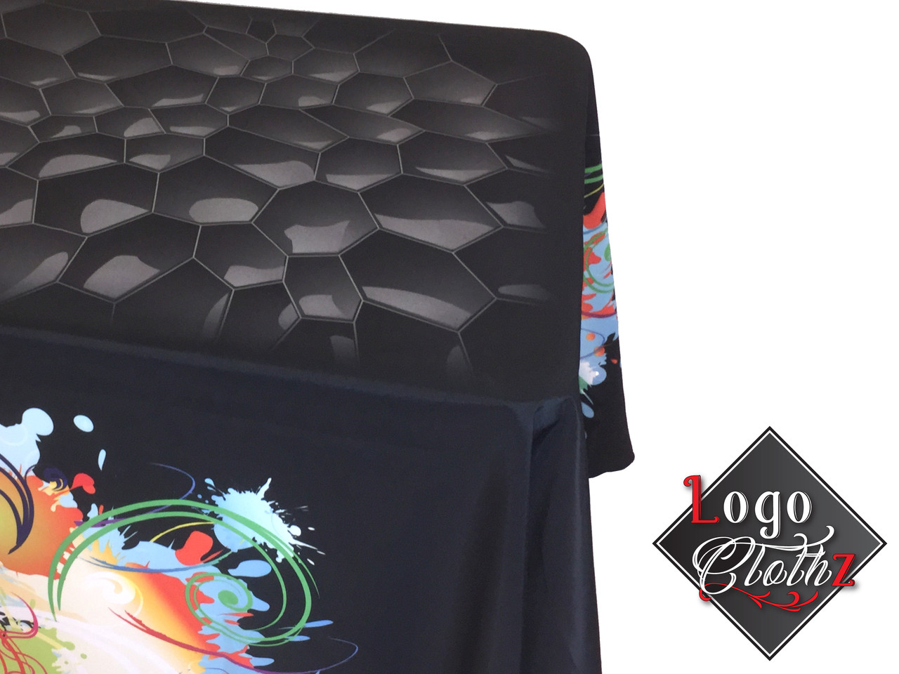 6 Ft Custom Printed Tablecloth Logo Print All Over