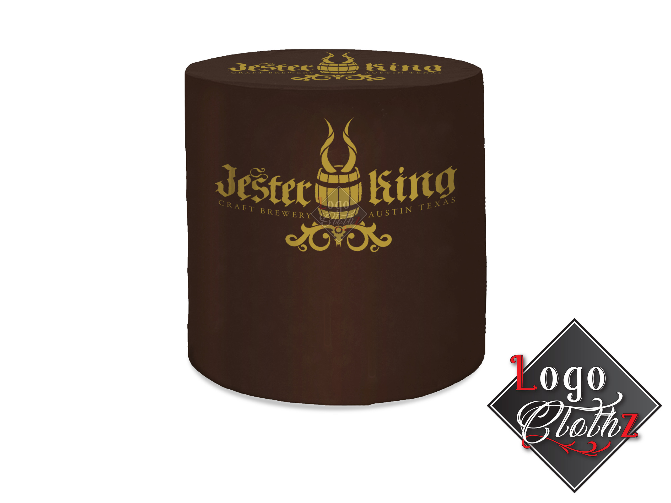 Fitted Round Tablecloths Throws Full Color Printing Logoclothz