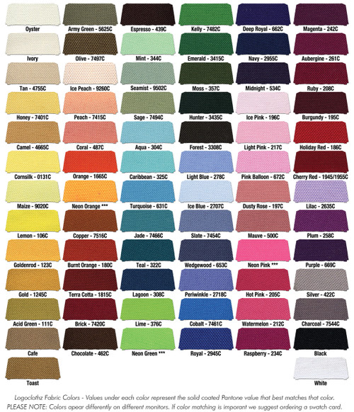 6ft Custom Table Throw One Color Print Logo Tablecloth