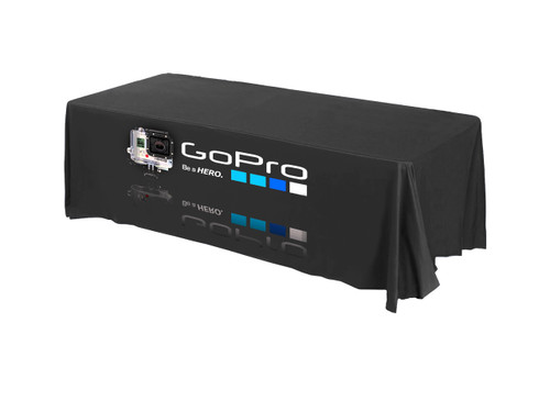 promotional printed table throw for 8ft table